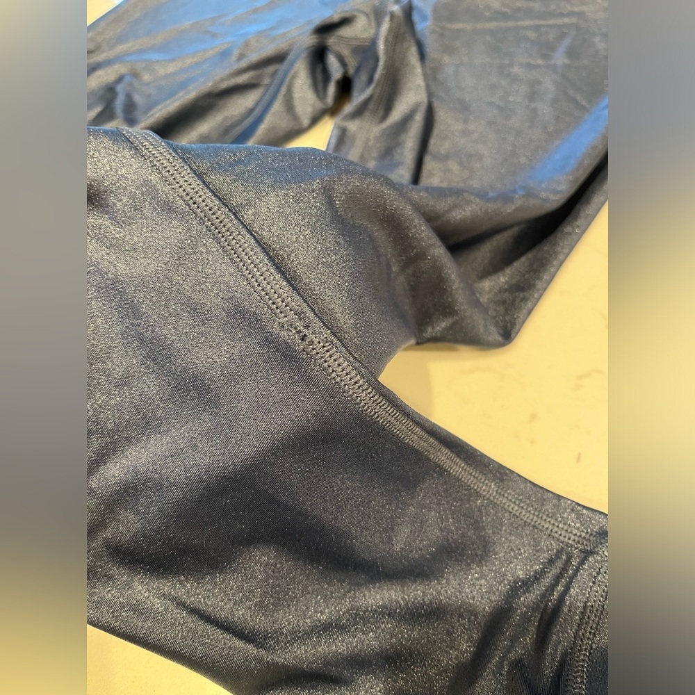 Reebok CrossFit Women’s Blue Metallic High Rise Leggings Small - Picture 9 of 9